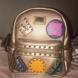 Champagne mini backpack